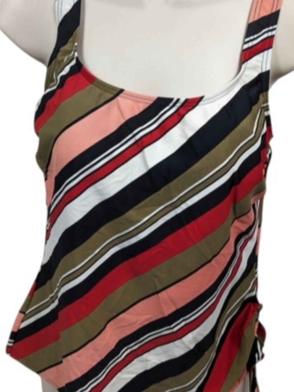Baltex Strip Tankini Top Sz 10